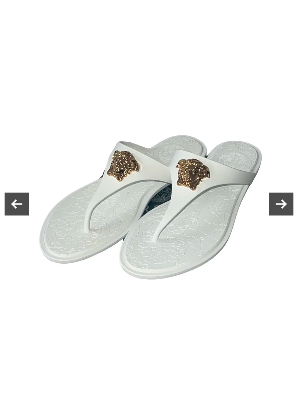 Versace Medusa Palazzo Thong Sandal